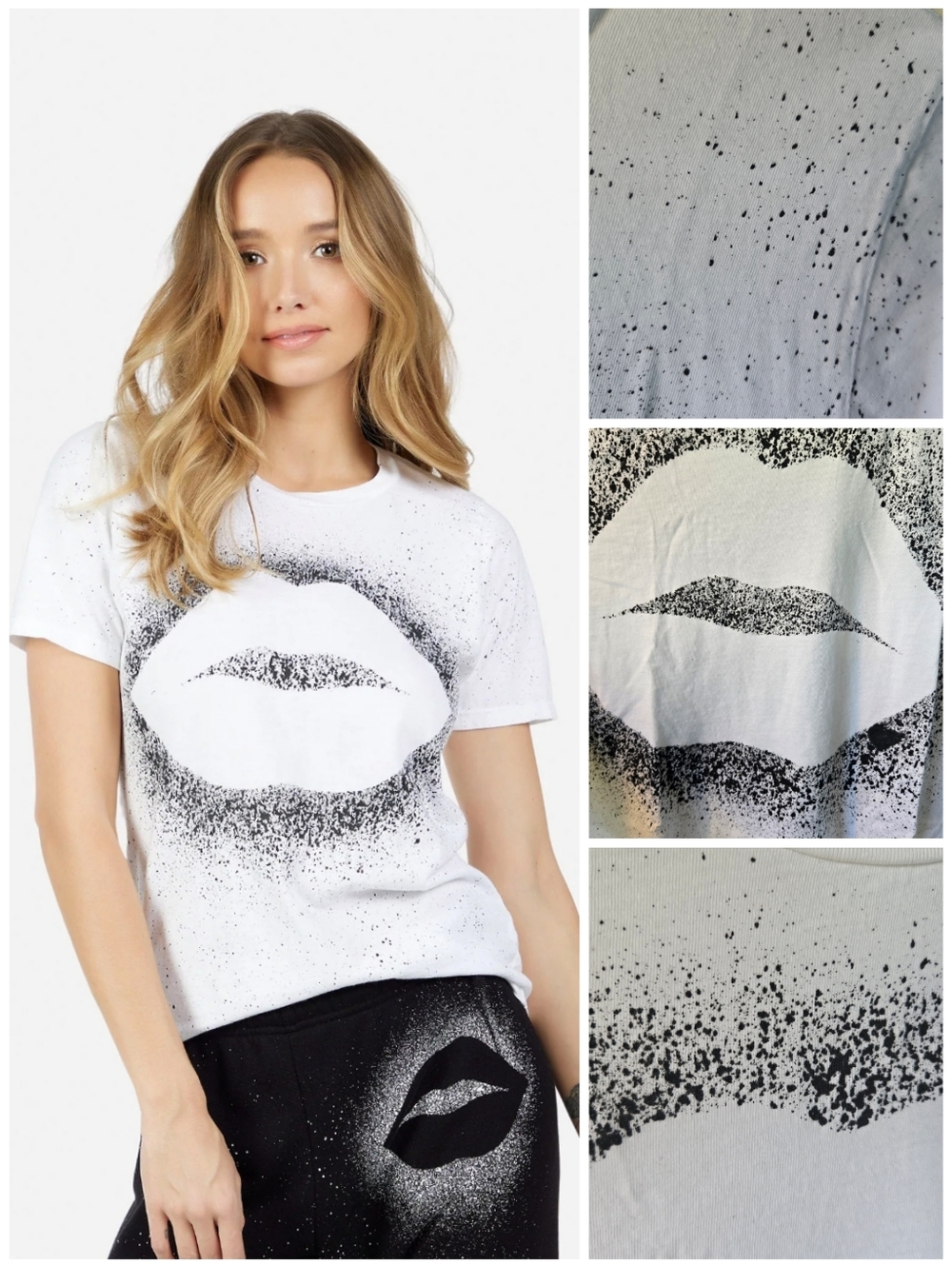 Lauren Moshi Splatter Kiss Croft tee